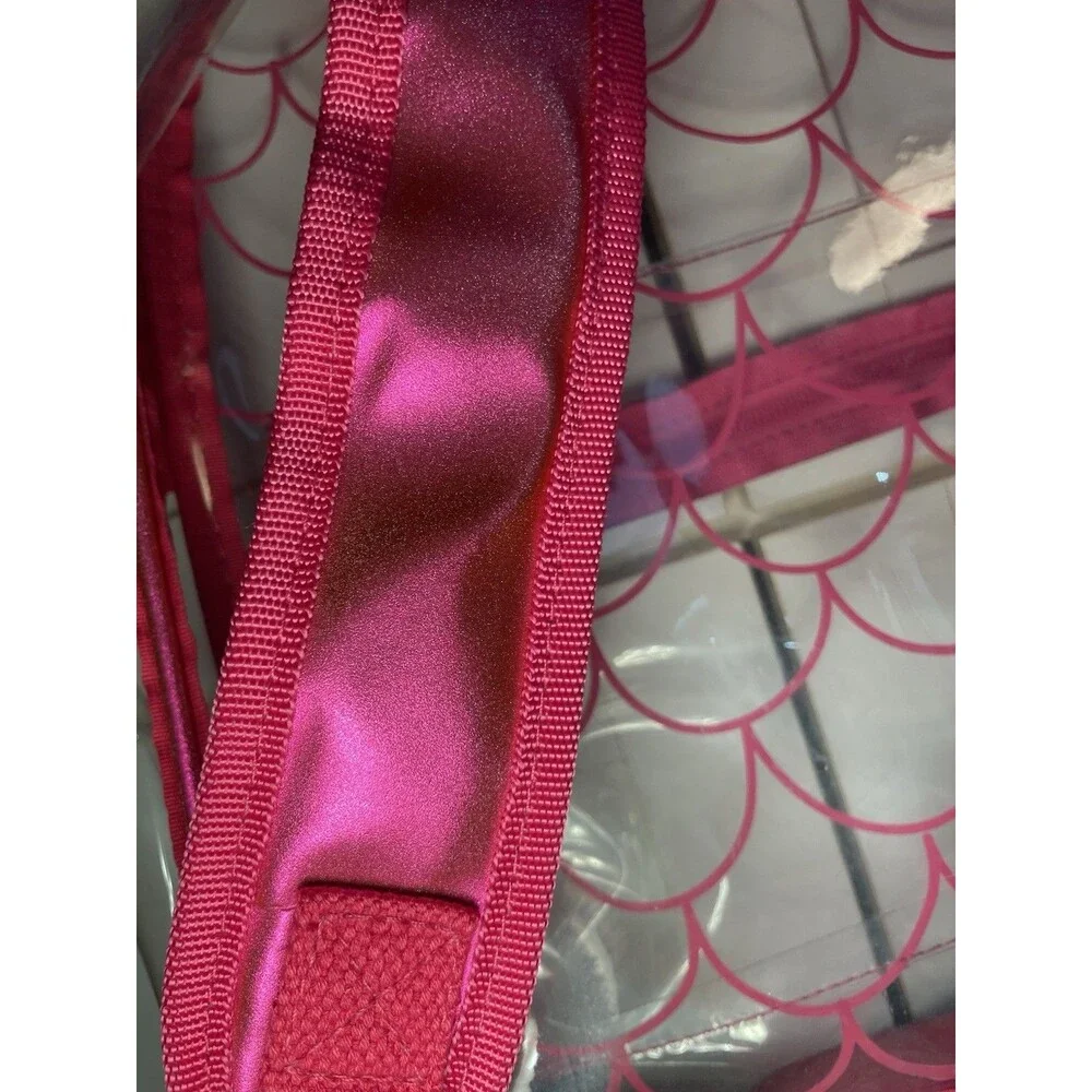 Stephen Joseph Clear Mermaid Backpack Girls School Book Bag Stadium Shinny NEW